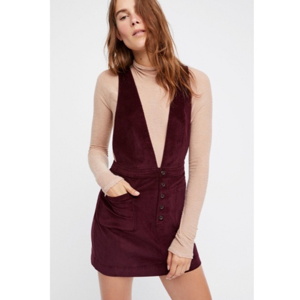 Free People Old School Love Pinafore Jumper
